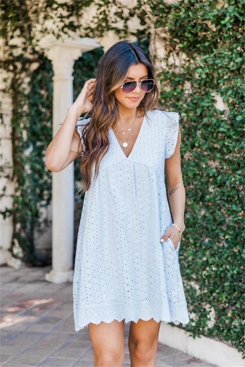 LINA - Summer V-Neck California Dress